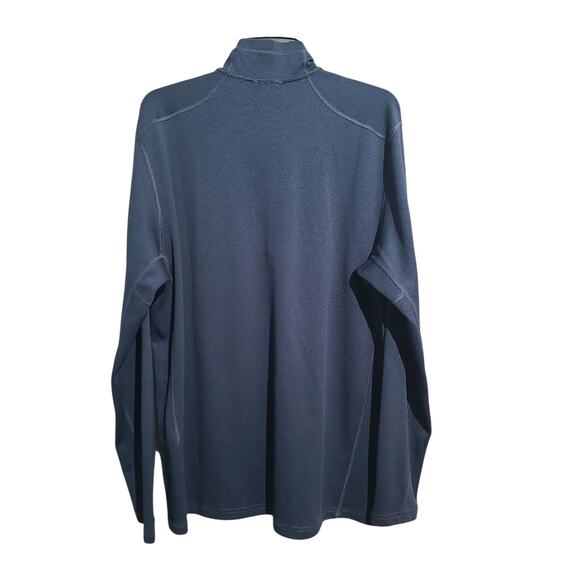 The North Face Blue 1/4 Zip Pullover Men's Polartec Power Dry Base Layer Size L - Picture 3 of 7